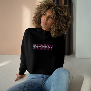 MCB Black Crop Hoodie