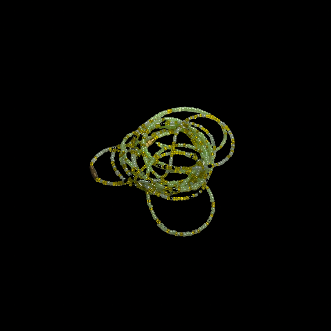 Light green waist beads
